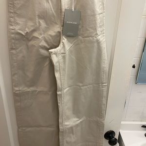 Everlane khaki wide leg pants